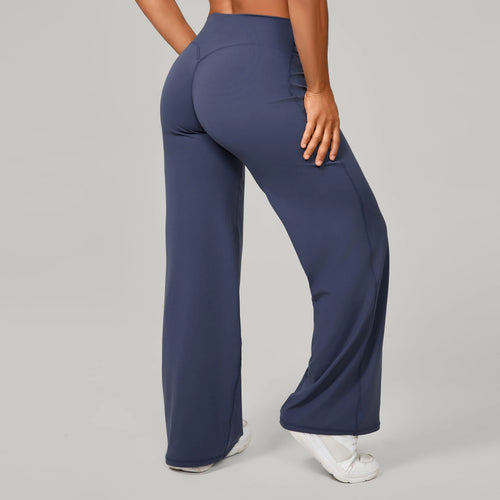 Calças Yoga Perna Reta Ultra-Suaves | Wicking Ginásio e Corrida