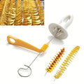 Set Espiralizador Aço 6 Peças | Batata Espiral Cenoura Vegetais