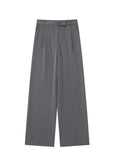 Calças Vintage Cintura Alta com Fecho Frontal | Estilo Chic Elegante