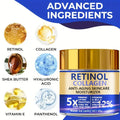 Creme Retinol Colagénio Ácido Hialurónico 60g | Anti-Aging Firmeza