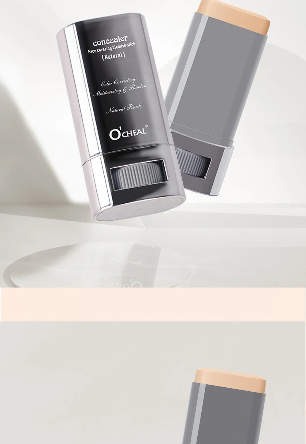 Stick de Contorno e Corretor Facial | Leve Iluminador Longa Duração