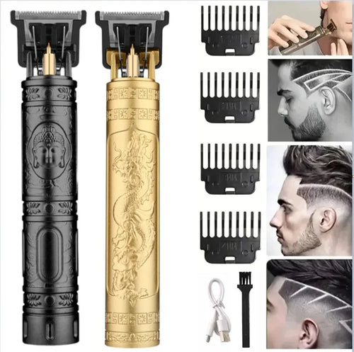 Máquina de Cortar Cabelo Profissional Barber | Recarregável Metal