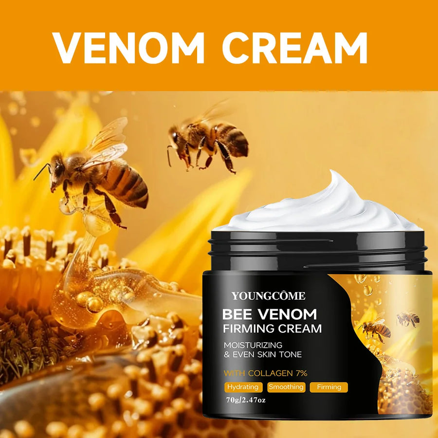 Creme Veneno de Abelha Premium | Colagénio Lifting Pescoço e Rosto
