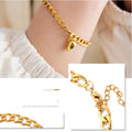 Set 2 Pulseiras Magnéticas de Casal | Coração Cadeado Aço Inoxidável