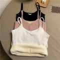 Corset Top Veludo Slim Sem Mangas Y2K | Quente e Sexy Inverno