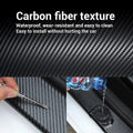 Fita de Fibra de Carbono para Carro 1-5m – Proteção DIY Impermeável para Espelhos e Portas