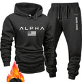 Conjunto Fleece American Style Letras | Pullover + Sweatpants Casual Versátil