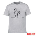 T-Shirt La Linea Cómica – Estampa Gráfica Divertida, Algodão Premium, Casual