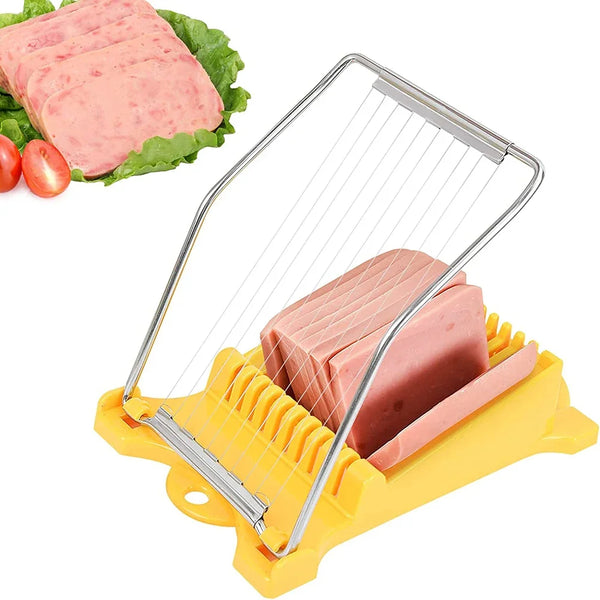 Cortador Enchidos Ovos Queijo Inox | Banana Morango Fatiador Multi