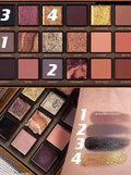 18 Color Eyeshadow Palette Matte Glitter High Pigment Long Lasting Smudge Proof for Daily Party Makeup Valentine's Day Gift