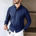 Camisa Casual Business Manga Longa Anti-Rugas | Todas as Estações