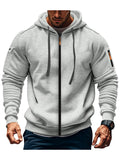 Hoodie Zipper Slim Fit Outono Inverno | Sweatshirt Casual Sportswear
