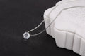 Colar Prata 925 com Zircónia Cristal | Pendente Elegante Certificado