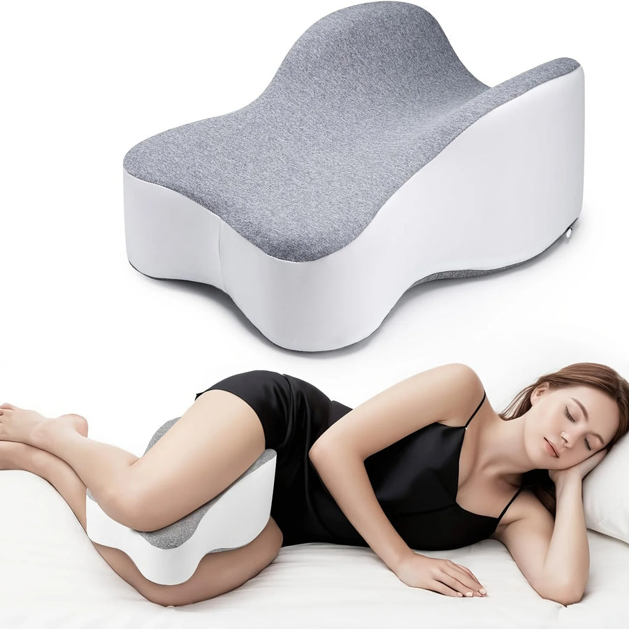 Almofada Joelhos Memory Foam Lateral | Ciática Costas Quadris Articulações