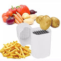 Cortador Batata Frita Manual | Fatiador Rápido Vegetais Cubos