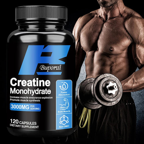Monohidrato de Creatina – Força Muscular, Vegetariano e Sem Glúten