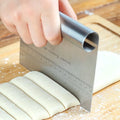 Raspador Massa Inox com Escala Medida | Cortador Pizza Bolo Pão