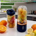 Liquidificador Duplo USB Portátil | Smoothie Milkshake Sumo Compacto