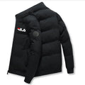 Casaco Curto Espesso Windproof Print | Zipper Outono Inverno M-5XL