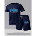 Conjunto Desportivo Masculino – T-Shirt Oversize + Calções, Respirável e Confortável
