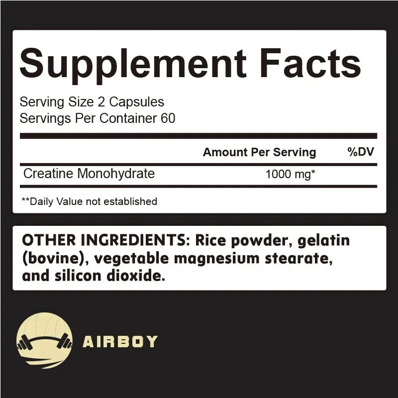 Creatina micronizada - promove o crescimento muscular, melhora o desempenho físico, a resistência e a recuperação.