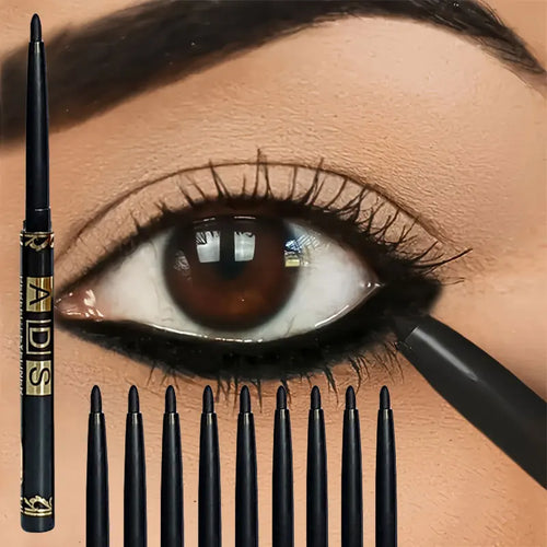 Lápis de Olhos Preto À Prova de Água | Pack 3 ou 9 Longa Duração