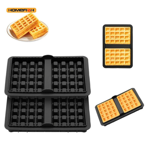 Molde Silicone Waffle Quadrado | Bolo Chocolate Candy Sabonete Pastelaria