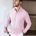 Camisa Casual Business Manga Longa Anti-Rugas | Todas as Estações
