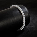 Pulseira Tênis Prata S925 com Zircónia | Noivado Casamento 4mm