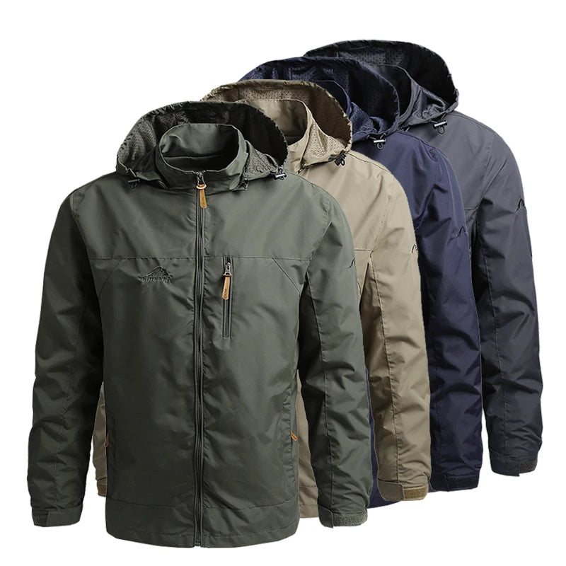 Windbreaker Tático Militar Impermeável S-5XL | Escalada Outdoor Fino Capuz