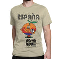 T-Shirt Naranjito Espanha 82 – Mascote do Mundial 1982, Gola Redonda, Algodão Premium