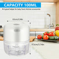 Picador Alho Elétrico Mini 100ml/250ml | Sem Fios Bateria Legumes