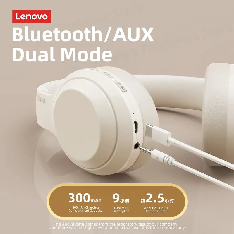 Auriculares Lenovo ThinkPlus TH10 TWS | Som HD Baixa Latência Microfone