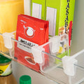 5 10 15 20PCS Sturdy Clear Refrigerator Organizer Dividers Adjustable Fridge Storage Kitchen Cabinets Space Saving Compartments