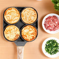 Frigideira Omelete 2/4 Furos Antiaderente | Ovos Pancake Presunto Pequeno-Almoço