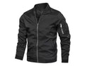 Bomber Jacket Leve Primavera Outono | Windbreaker Sport Zip Bolsos
