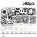 Kit de 360/580 Anilhas Planas em Aço Inoxidável 304 – Para Casa, Fábrica e Oficina