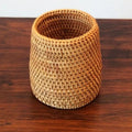 Organizador Rattan Talheres e Utensílios | Cesto Arrumação Cozinha