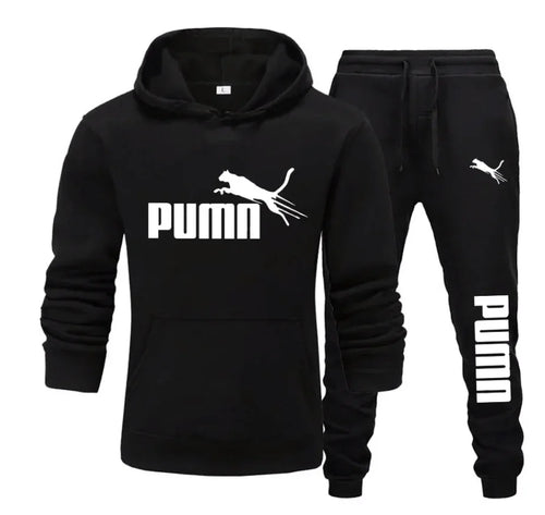 Conjunto 2 Peças Hoodie + Calças Jogger | Outono Inverno Fitness Casual
