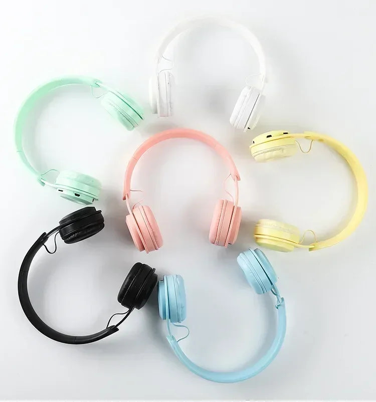 Auriculares Macarone Bluetooth 5.3 | HiFi Bass Cancelamento Ruído Mic