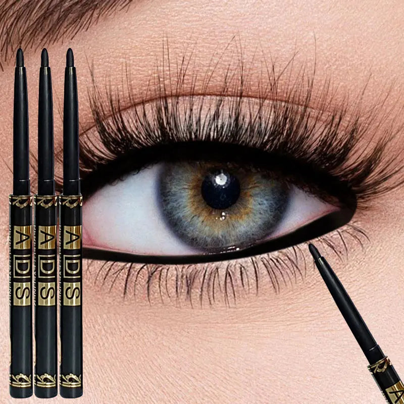 Lápis de Olhos Preto À Prova de Água | Pack 3 ou 9 Longa Duração