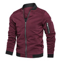Bomber Jacket Leve Primavera Outono | Windbreaker Sport Zip Bolsos