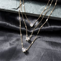 Colar Pendente Zircónia Multicamadas | Choker Brilhante Festas