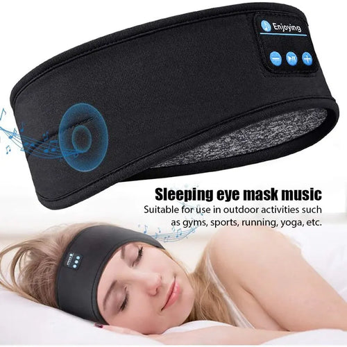 Headband Bluetooth com Máscara de Sono | Auriculares Desporto e Dormir