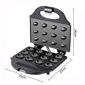 Máquina Waffles Noz Elétrica 12 Furos | Biscoitos Pastelaria Negócio