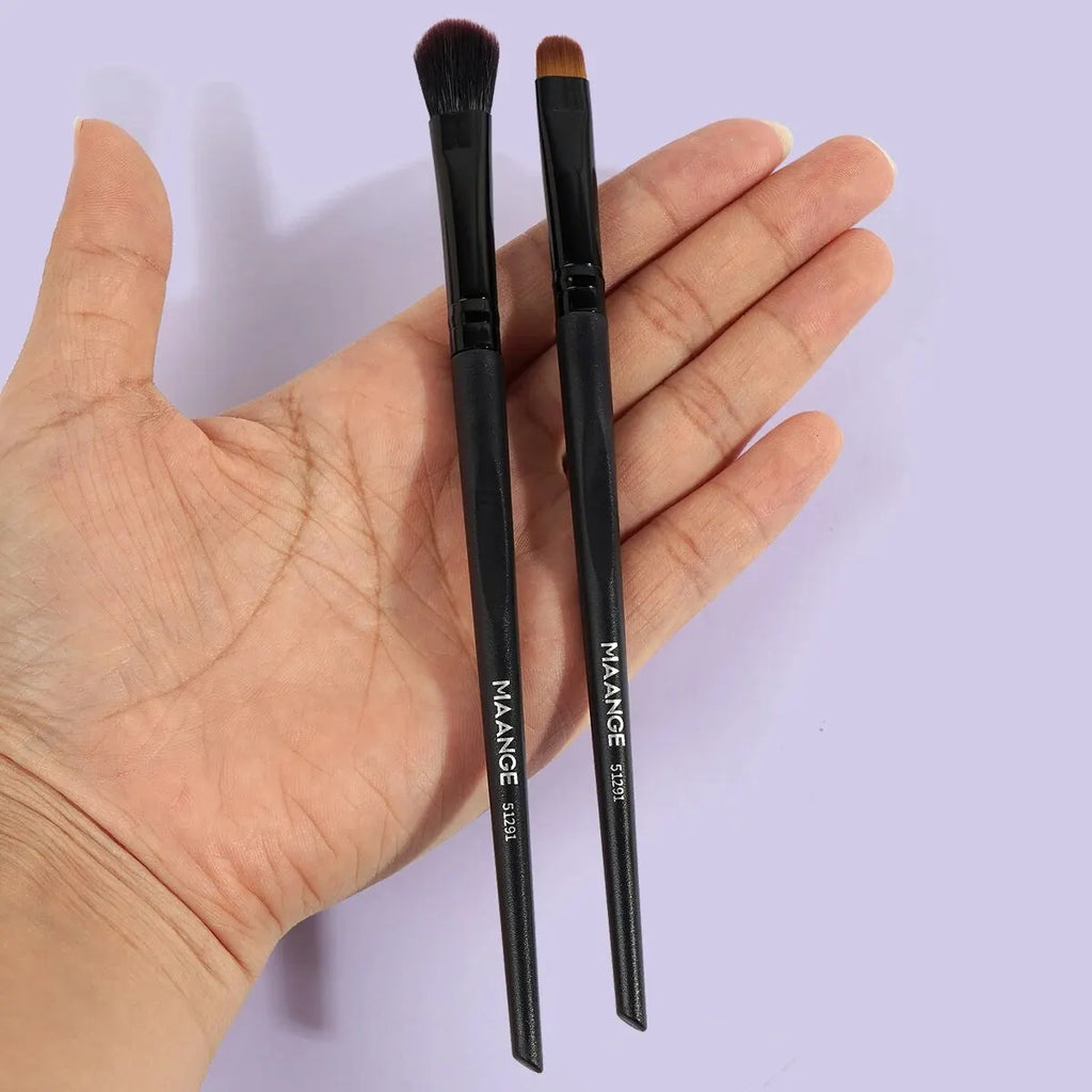 Kit 7 Pincéis para Olhos Maange | Sombras Esfumar e Lábios