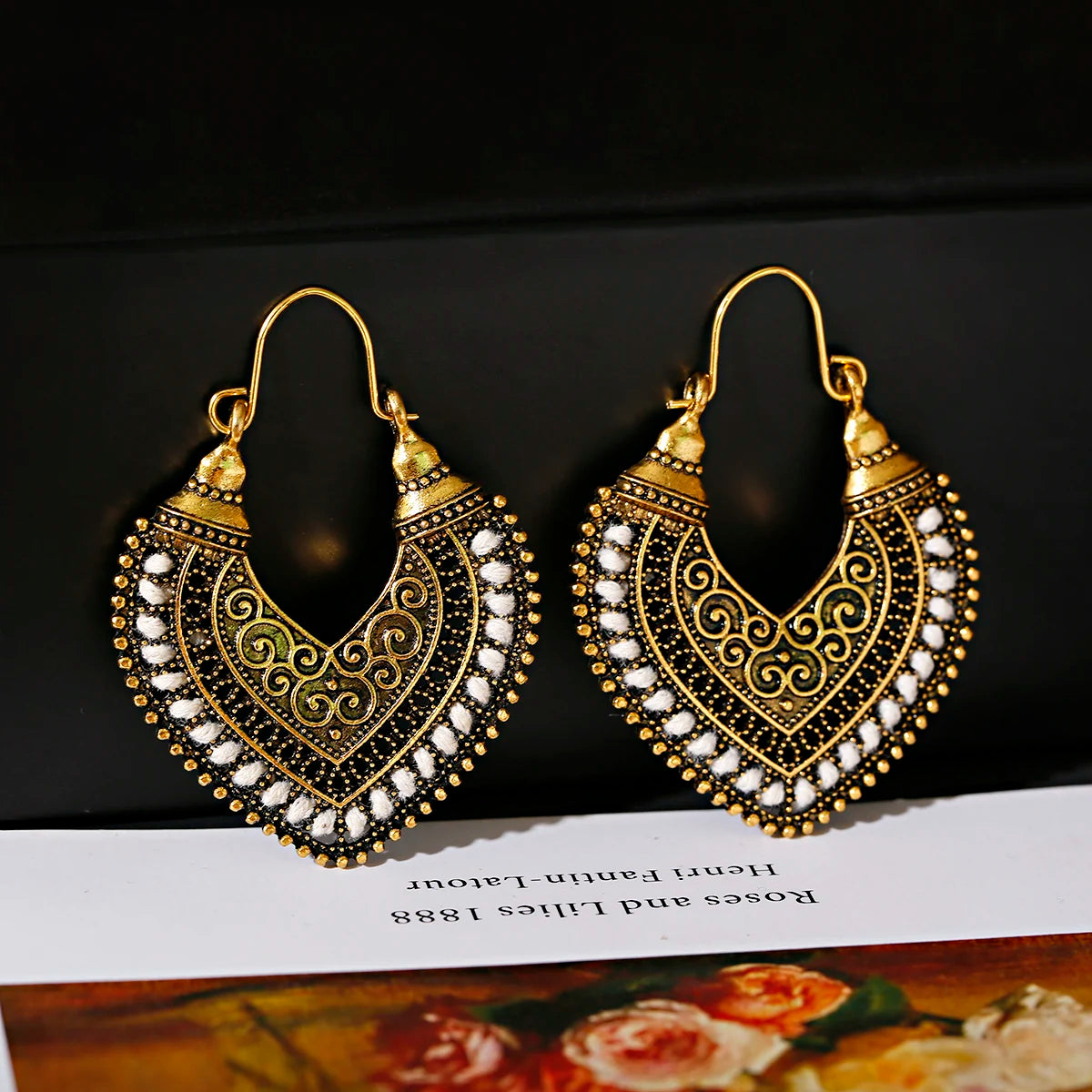 Brincos jhumka indianos vazados em dourado, estilo retro turco, joias indianas, bijuteria artesanal, brincos boho vintage da turquia para mulher.