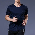 T-Shirt Ice Silk Alta Elasticidade | Respirável Secagem Rápida Ginásio