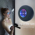 Coluna Bluetooth IPX4 com Luz LED | Ventosa Casa de Banho Exterior