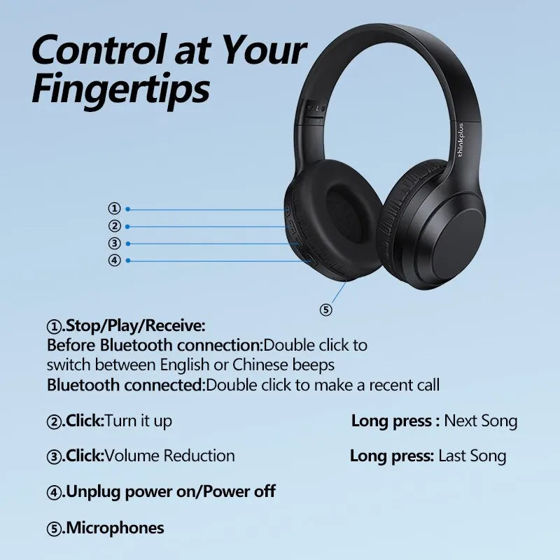 Auriculares Lenovo ThinkPlus TH10 TWS | Som HD Baixa Latência Microfone